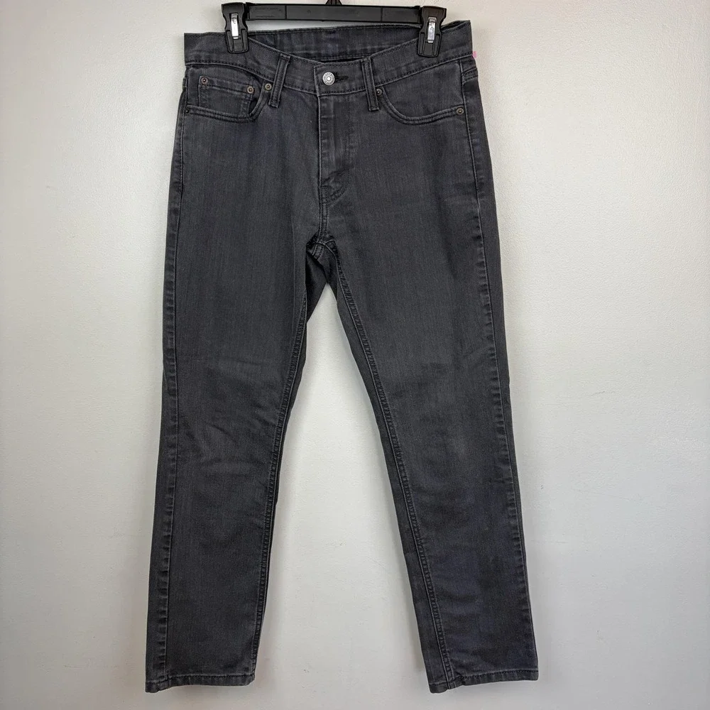 Levi's 541 Jeans Mens 30x30 Gray Athletic Taper Stretch Denim Pants Casual
